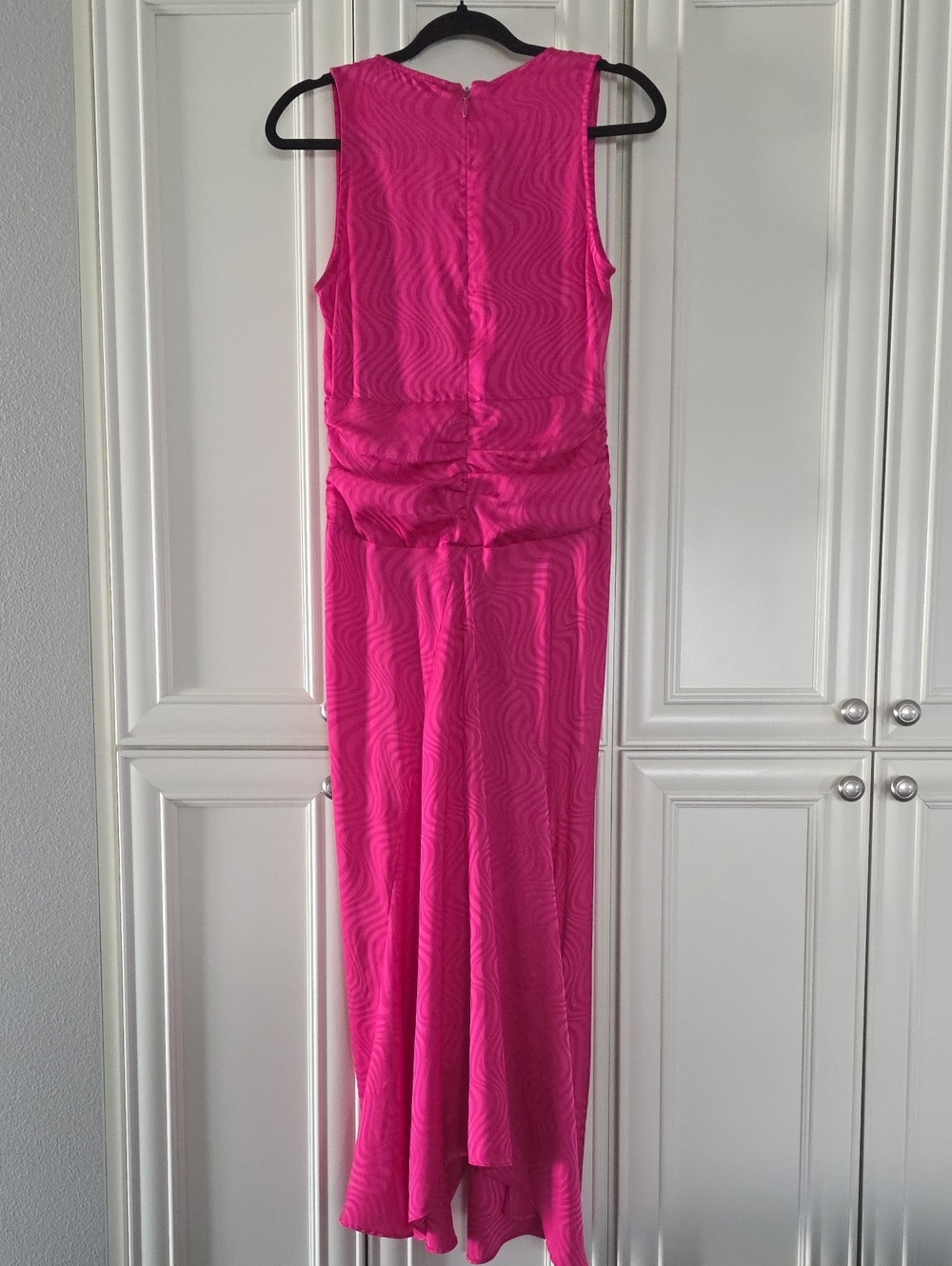 RONNY KOBO X RTR | $380 Satin Knotted Detail Midi Dress - Picture 13 of 13